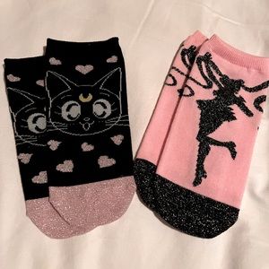 Sailor moon socks / one set of 2 pairs 💕